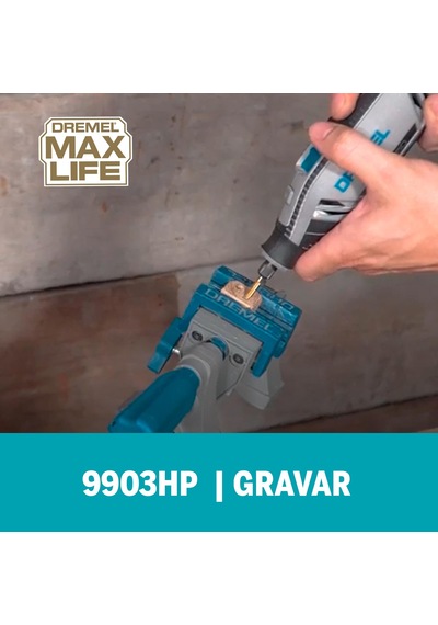 Dremel Max Lıfe Tungsten Karbür Oyma Ucu 9903ha Titanyum Kaplamalı Yüksek Performanslı Oyma Ve Gravür Ucu, 3,2 Mm, Maksimum Kullanım Ömrü