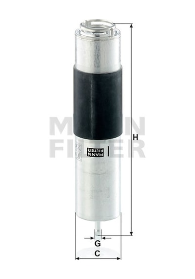Mercedes C Serisi W205 C200d Bluetec Yakıt Filtresi 2014-2018 Mann Filter