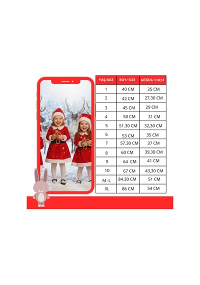 Bebek Stili Kız Çocuk Polar Yılbaşı Noel Elbise Şapka Takım kırmızı