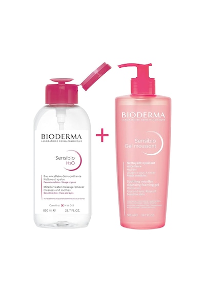 Bioderma Sensibio H2O 850 ML + Sensibio Gel Moussant Foaming Gel 500 ML
