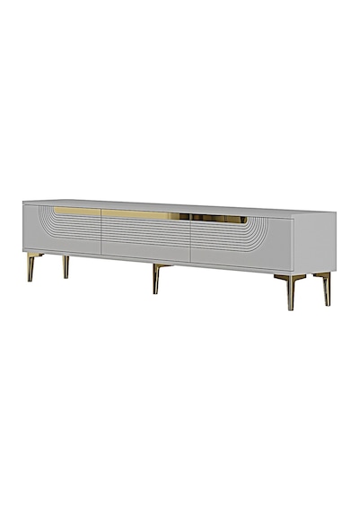 Tsa1805bg - Meyra Tsa180 Tv Stand, Tv Sehpası Ve Tv Ünitesi Beyaz-gold 180cm