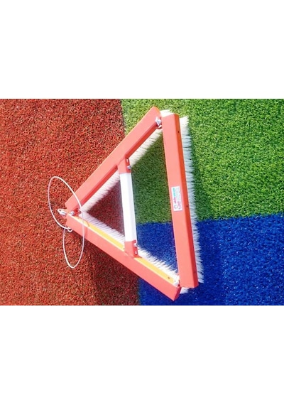 Silver Halı Kumlama Granül Fırçası 70 CM Üçgen Çok Renkli