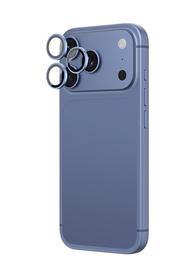 Apple iPhone 18 Pro Max Uyumlu Amazingthing Titan Vision Sapphire Ar Kamera Lens Koruyucu Aparatlı Mavi