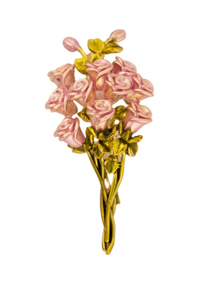 8025092 Gül Broş Pembe Pembe