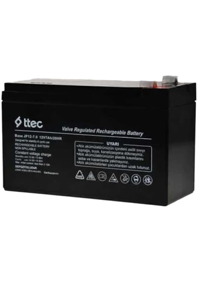 Ttec 12 Volt 7a Akü - 12v 7 Ah Base Kuru Akü Aralık 2024 Üretim