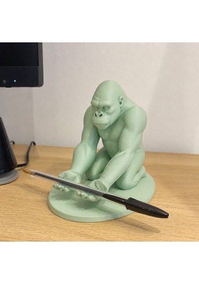3d Baskı Goril Telefon Tutucu - Kaslı Goril Masaüstü Telefon Standı-mint