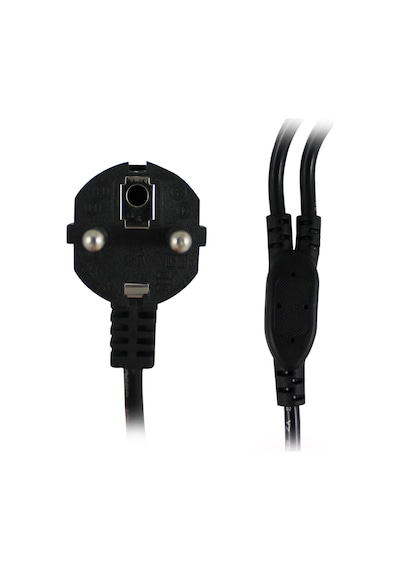 Trilogic Power Kablo - Tek Priz Çift Güç Çıkışlı