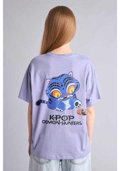 Defacto Kpop - Demon Hunters Oversıze Bisiklet Yaka Baskılı Kısa Kollu Tişört H7292ax26smpr318 Mor-pr318 Defacto Kpop - Demon Hunters Oversıze Bisiklet Yaka Baskılı Kısa Kollu Tişört H7292ax26smpr318 Mor-pr318