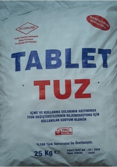 Su Arıtma Cihazları Tablet Tuz (25 Kg) (323903207)