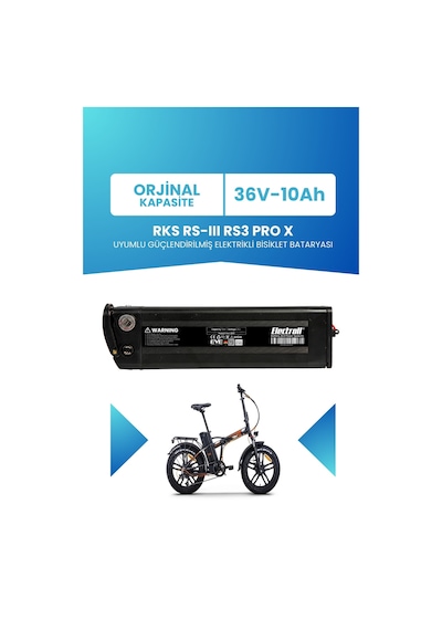 Rks Rs-ııı Rs3 Pro X Uyumlu 36v 10ah Güçlendirilmiş Batarya