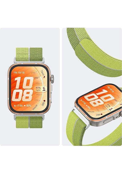 Huawei Watch Fit 5/ Fit 5 Pro/ Fit 4/ Fit 4 Pro/ Fit 3 Kordon Hafif Hasır Dokuma Havalandırmalı Band Fit 5 Lansman