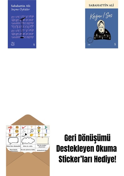 Everest Açıkhava 1 - Sabahattin Ali Seçme Öyküler + Kağnı / Ses + Okuma Sticker'ları
