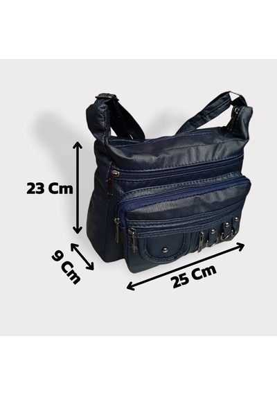 Kadın Çapraz Omuz Çantası Lacivert Gvn-0097 Lacivert