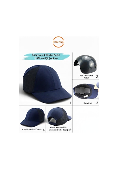 Kalite Hafif İş Güvenlik Darbe Koruyucu Koruma Baş Şapkası Bareti Unisex Kamuflaj Beyzbol Tarzı Kask Şapka