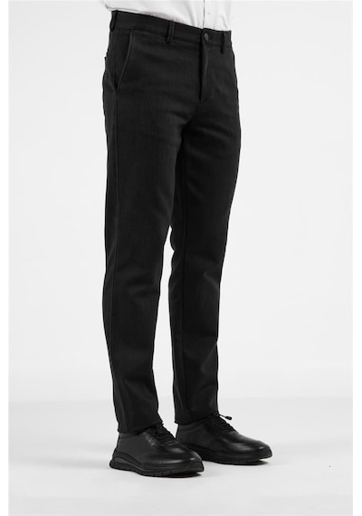 İmza Siyah Yan Cep Casual Comfort Fit Pamuklu Chino Pantolon 1003255169 Siyah