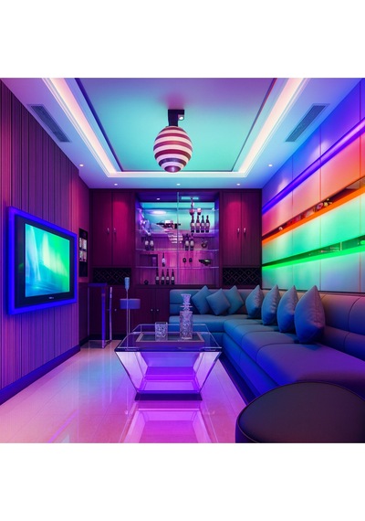 Ct-4558 Profesyonel Rgb Şerit Led Seti Çok Renkli