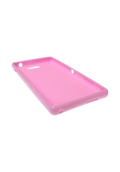 Xperia M2 Dual İle Uyumlu Silikon Kılıf Açık Pembe