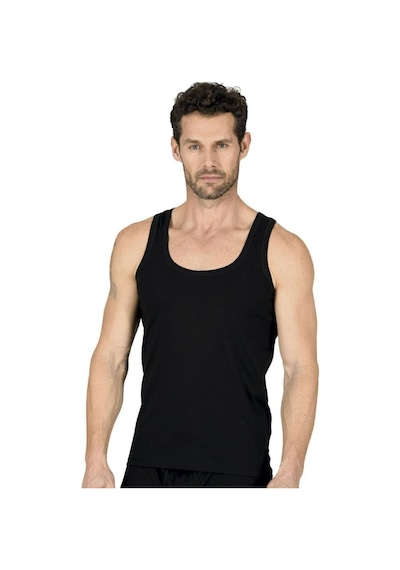 Özkan Underwear Özkan Erkek Penye Atlet 11407 Siyah
