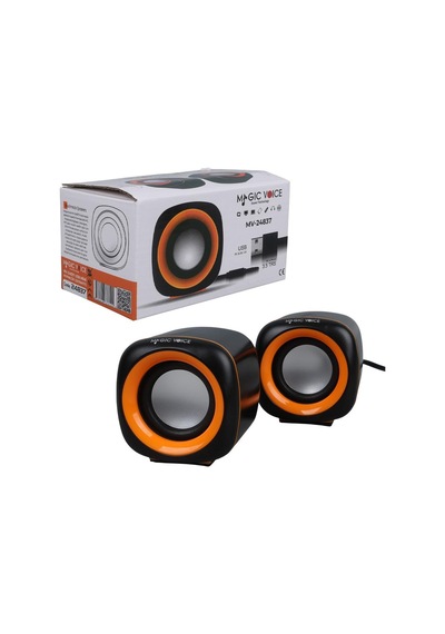 Magicvoice Mv-24837 2x3 Watt Aux Multimedia Mini Usb Speaker - Hoparlör