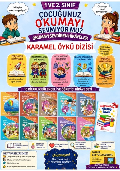 2.sınıflar Okumaya Sevdiren En Hikaye Seti 10'lu