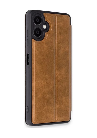 Newface Samsung Galaxy A06 Kılıf Flip Cover - Taba