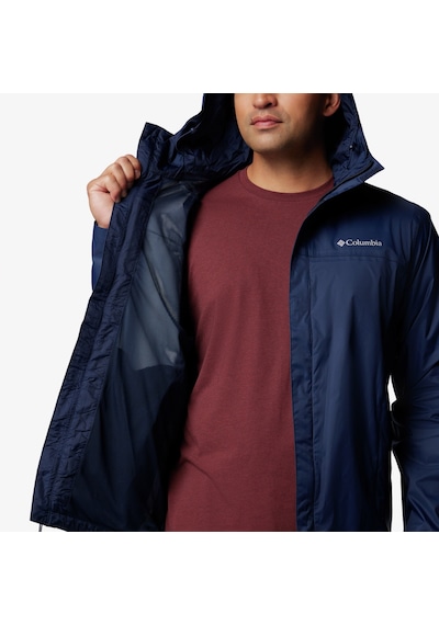 Columbia Watertight Erkek Lacivert Yağmurluk Düz Rm2433