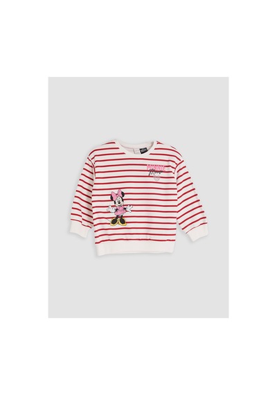 Lc Waikiki Alıta Cıty Farkıyla Lcw Kids Kırmızı 3 İplik Baskılı Standart & Regular Kız Çocuk Sweatshirt Kirmizi - 925528599 Kirmizi