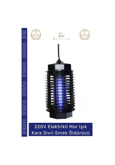 Sineklöldürücü 220v Elektrikli Sinek Kıran Pratik Gece Lambası Led Mor Işık Kara Sivri Sinek Öldürü