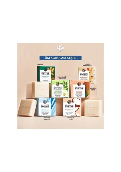 Yves Rocher Katı Duş Jeli - Nemlendirici Serinletici Okyanus Esintisi-sls,sles İçermez,vegan 100 Ml Diğer