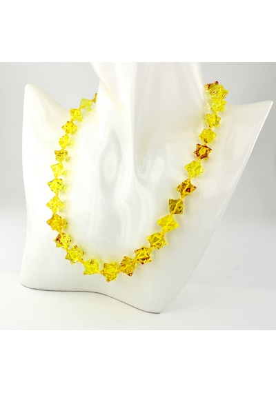 Kehribar Kolye Silindir Özel Tasarım Ambergold Kly18-23 Çok Renkli