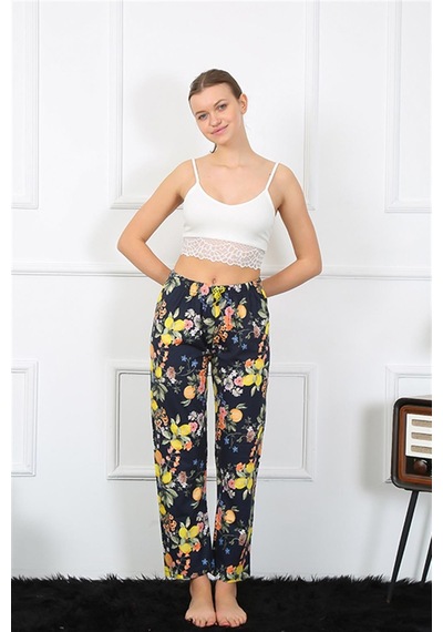 Akbeniz Kadın Pamuklu Alt Pijama 27463 Lacivert