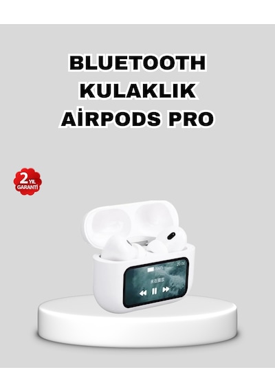 Dokunmatik - 464 - Ekranlı Bluetooth Kulaklık Anc, Suya Dalı, - Muratech - Powerbank Kutulu