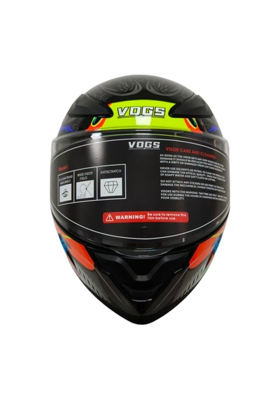Ws-210 Güneş Vizörlü Çene Açılır Kask Mavi Sarı Şeffaf Vizörlü İtaly Dizany Çok Renkli