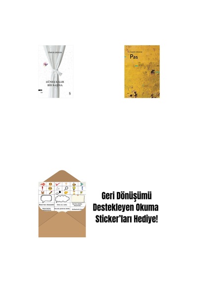 Güneş Kalır Bir Başına + Pas + Okuma Sticker'ları