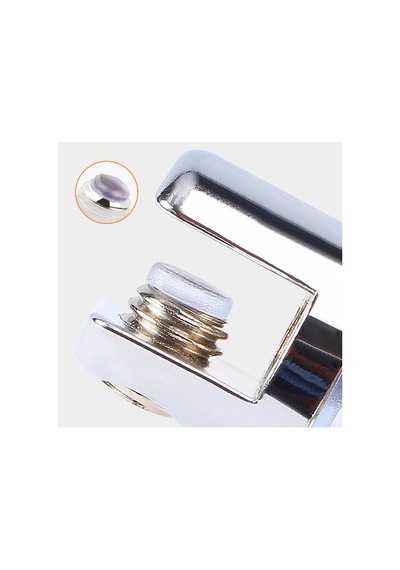 Tırnak Lüx Metal Cam Raf Tutucu Cam Etejer Menteşesi Krom Metal Vidalı 12 Mm 4 Adet Belirtilmemiş