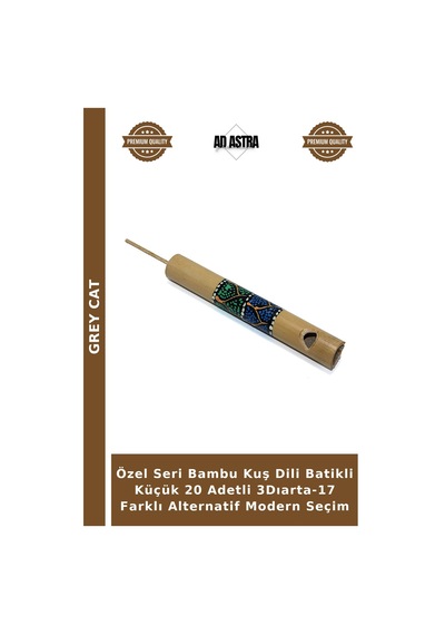 Özel Seri Bambu Kuş Dili Batikli Küçük 20 Adetli 3dıarta-17 Farklı Alternatif Modern Seçim