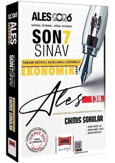 Yargı 2026 Ales Çıkmış Sorular Son 7 Sınav Çözümlü Ekonomik Seri Yargı Yayınları