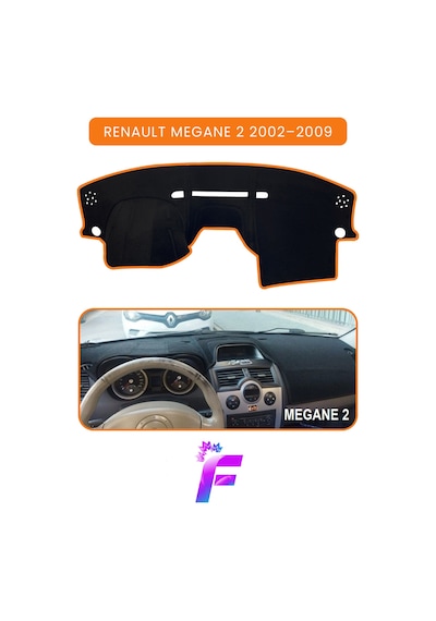 Renault Megane 2 2002 2009 Uyumlu Torpido Örtüsü Çatlama Ve Isıya Karşı Tam Koruma A58 Torpido Halısı