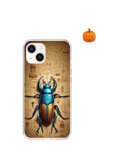 Apple Uyumlu iPhone 13 Mini Şeffaf Kılıf Antik Mısır 3 Tasarımlı
