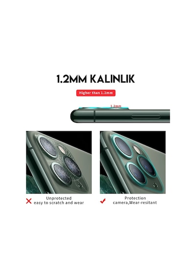 İphone 11 Pro 11 Pro Max Full Tempered Kamera Koruyucu Kırılmaz Cam- 5775 Mh-hs1798-3293