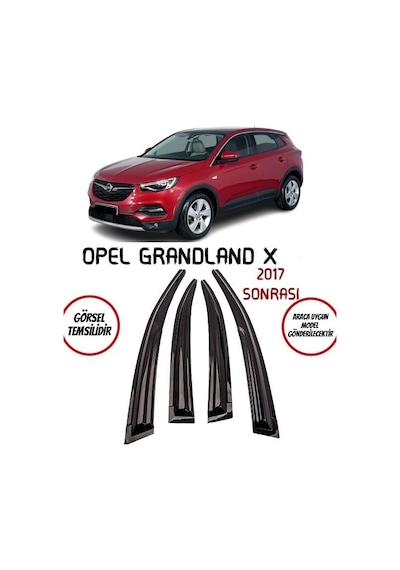 Opel Grandland X Cam Rüzgarlığı 4-lü 2017 Ve Üzeri Takım