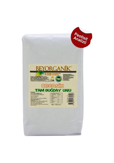 Bey Organik Tam Buğday Un 1000 G Pestisit Ve Aflatoksin Analizli