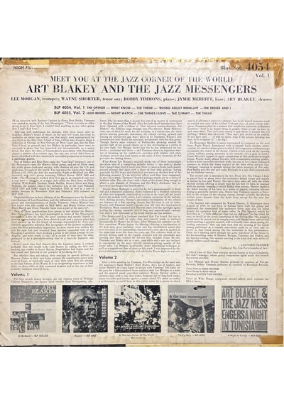 Art Blakey & The Jazz Messenger Blue Note Baskı Lp Plak