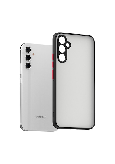 Samsung Galaxy Uyumlu A54 Kılıf Zore Arkası Mat Sert Silikon Hux Kapak