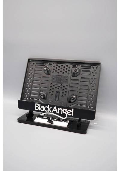 Black Angel 3d Kabartmalı Siyah Pleksi Motor Plakalığı - 848647996