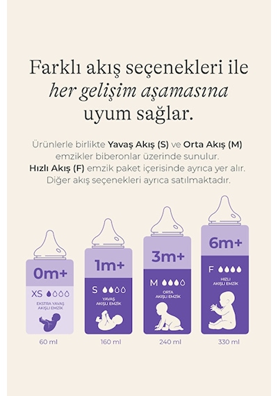 Lansinoh® 160 ML, 240 ML Biberon ve NaturalWave® Biberon Emziği Başlangıç Seti (1-6 Ay+)