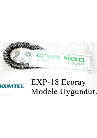 Kumtel Exp-18 Ecoray Mobile 1800w Uyumlu 1800w İnfrared Soba Isıtıcı Rezistans Teli Yatay