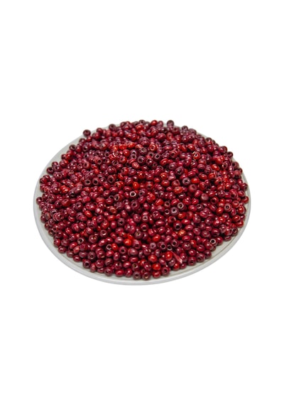 3 Mm Bordo Renk Ahşap Boncuk 40 Gr