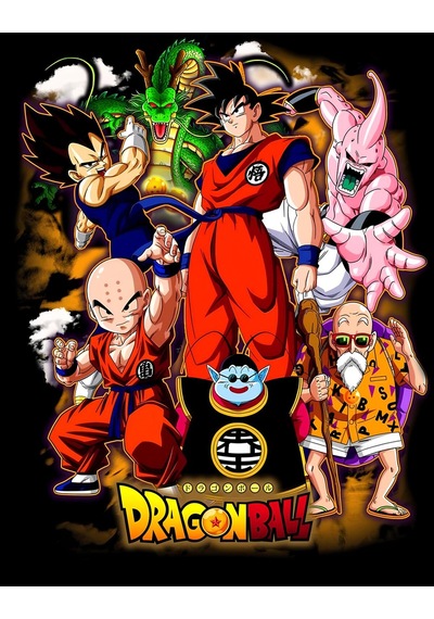 Dragon Ball Z Anime Baskılı Unisex %100 Pamuk Kapüşonlu Siyah Sweatshirt Siyah