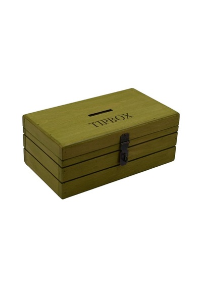 Ahşap Asma Kilitli Kutu Tipbox Bahşiş Kutusu 25cm X 14cm